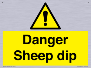Danger Sheep dip
